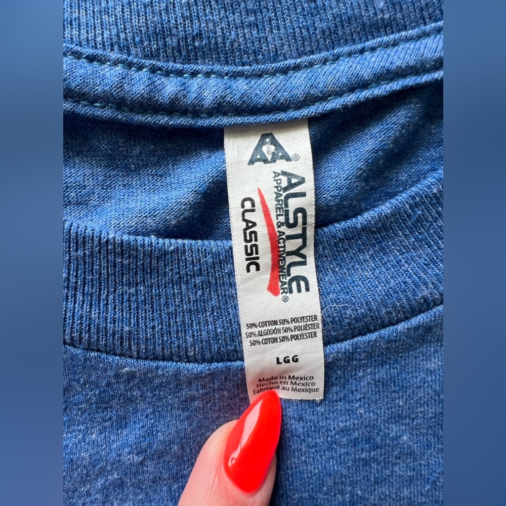 Steamboat Springs Colorado Long Sleeve Tee Blue Mountain Graphic Large - Picture 7 of 10